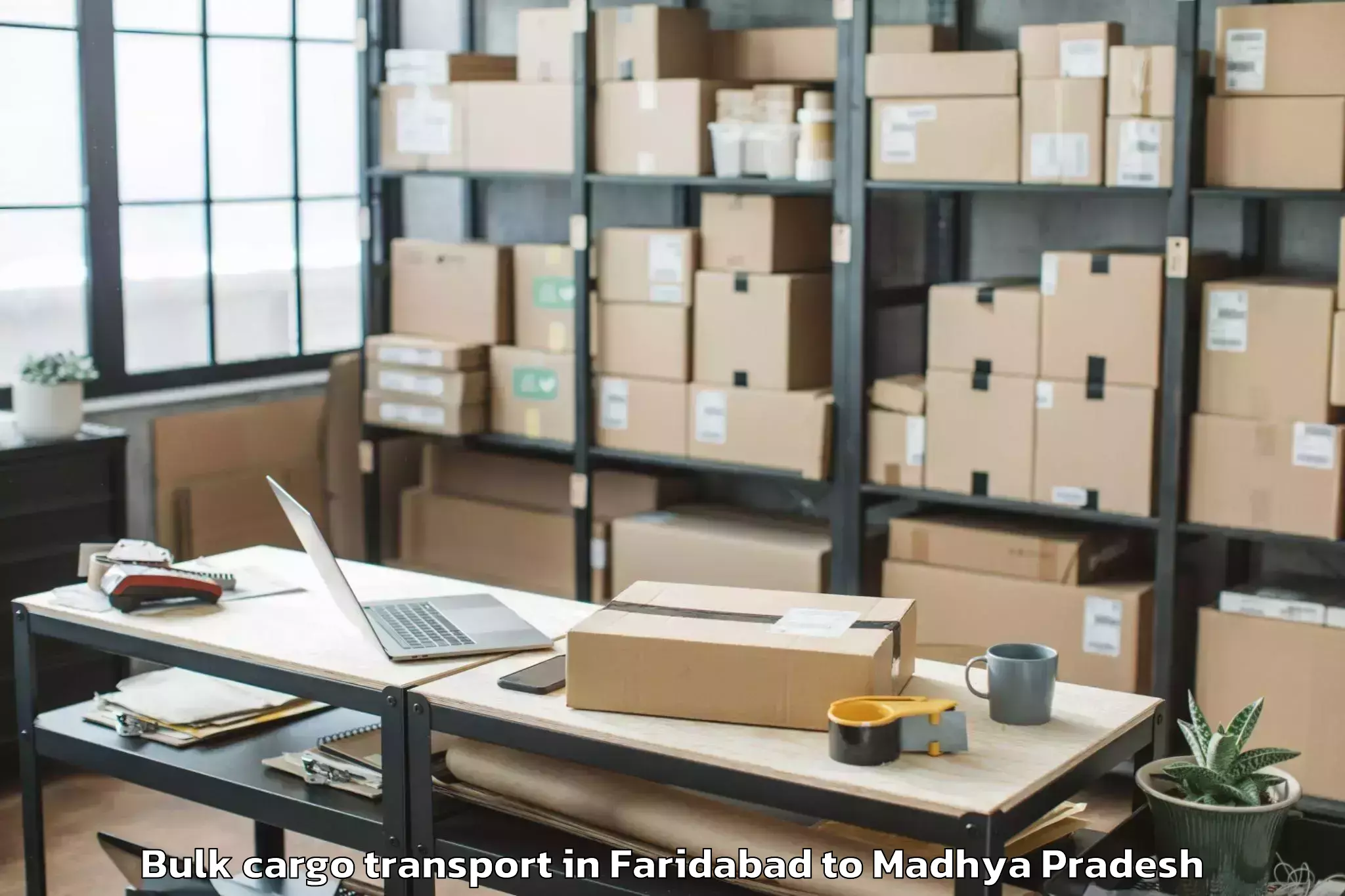 Affordable Faridabad to Pohari Bulk Cargo Transport